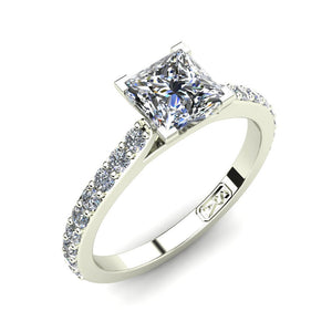 'Sasha' Princess Cut Engagement Ring