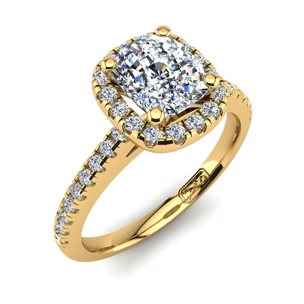 'Jenna' Cushion Cut Engagement Ring