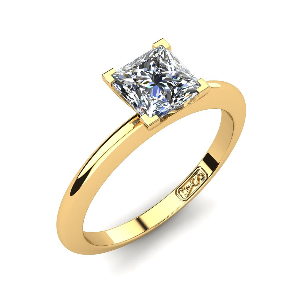 'Nicole' Princess Cut Engagement Ring