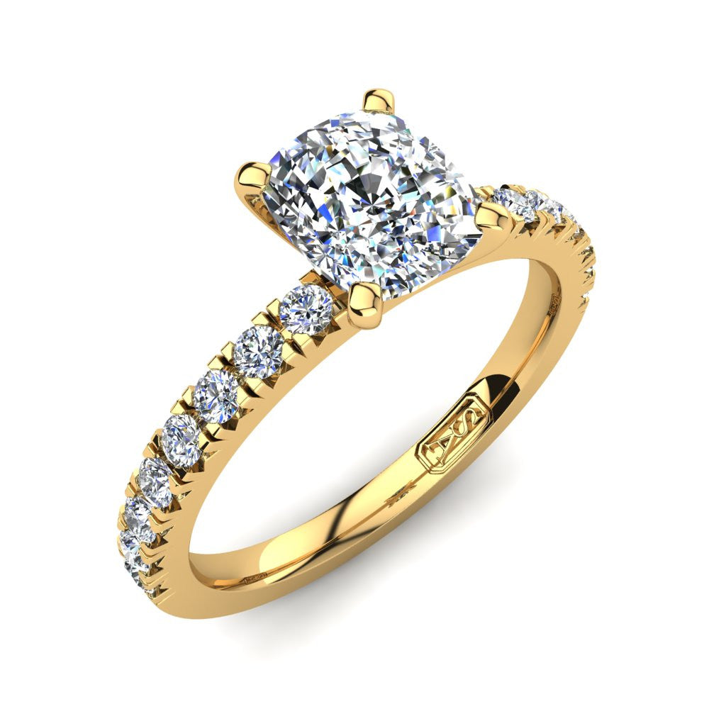 'Emily' Cushion Cut Engagement Ring