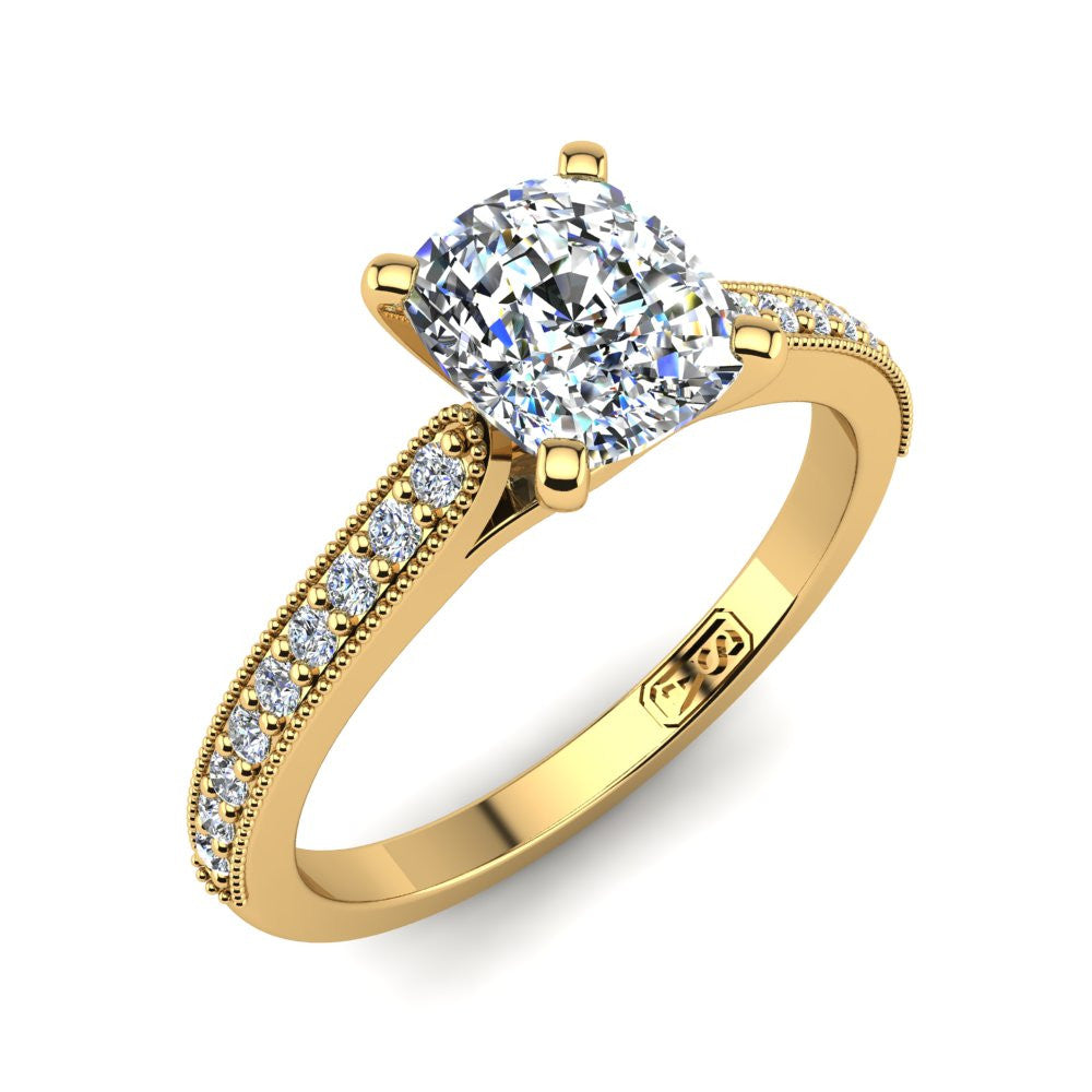 'Nadia' Cushion Cut Engagement Ring