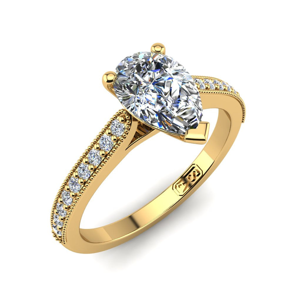 'Nadia' Pear Cut Engagement Ring