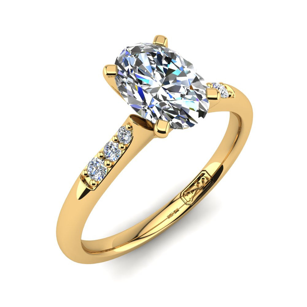 'Hope' Oval Cut Engagement Ring