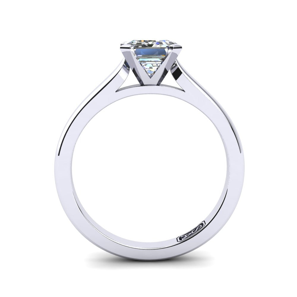 'Katie' Emerald Cut Engagement Ring
