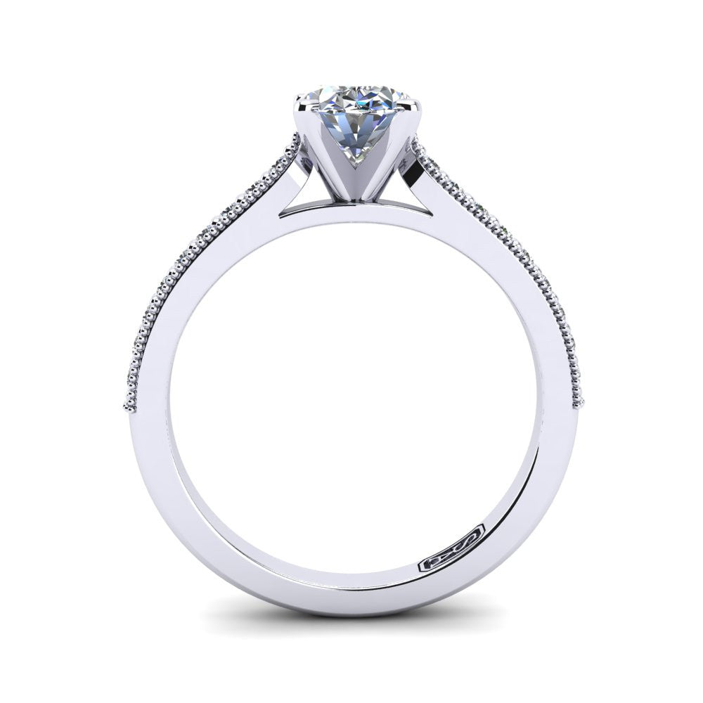 'Nadia' Oval Cut Engagement Ring