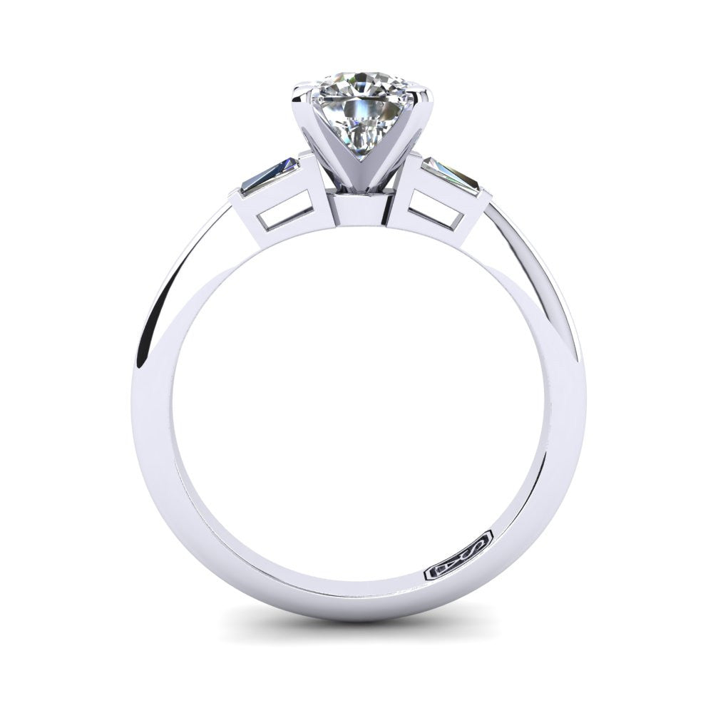'Marni' Cushion Cut Engagement Ring