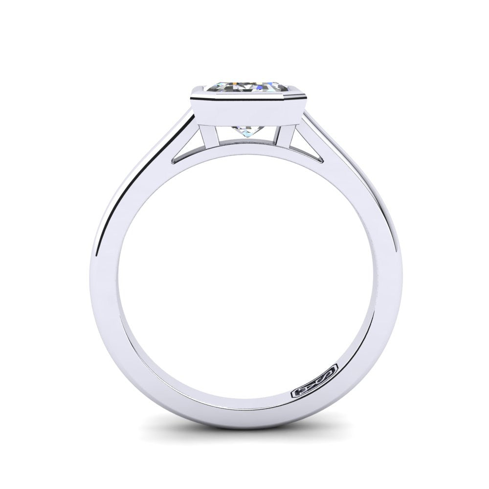 'Abbie' Emerald Cut Engagement Ring