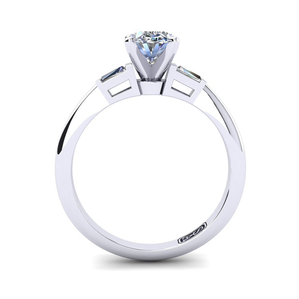 'Marni' Oval Cut Engagement Ring