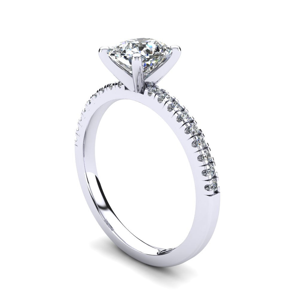'Chloe' Cushion Cut Engagement Ring