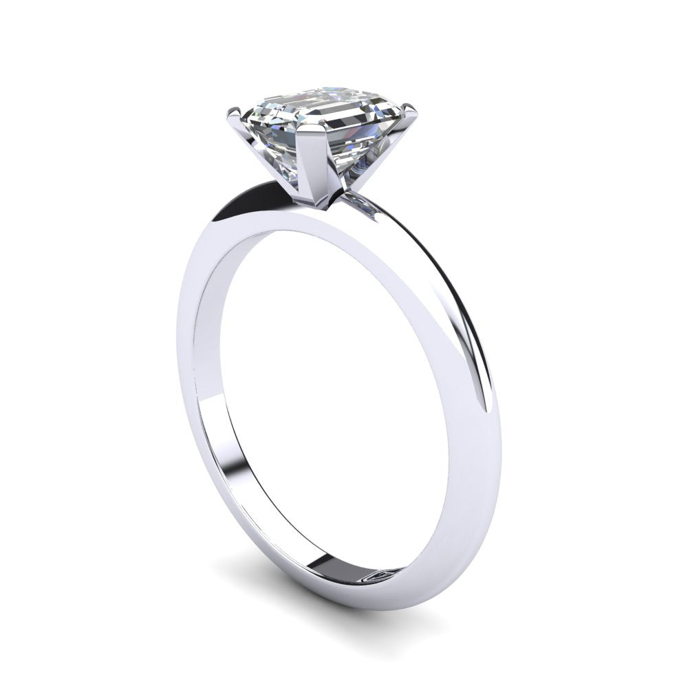 'Nicole' Emerald Cut Engagement Ring