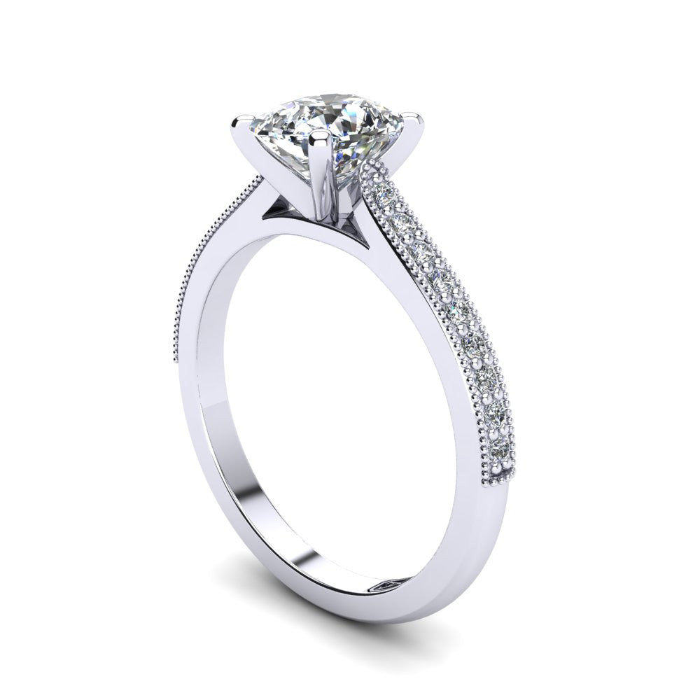 'Nadia' Cushion Cut Engagement Ring