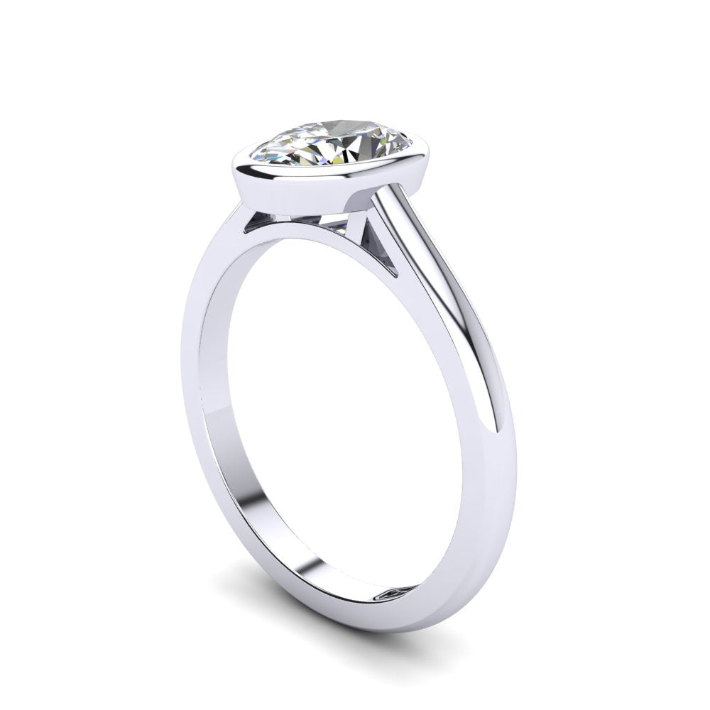 'Abbie' Oval Cut Engagement Ring