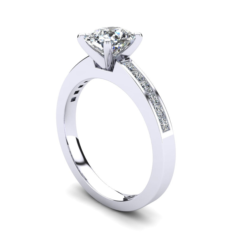 'Lydia' Cushion Cut Engagement Ring