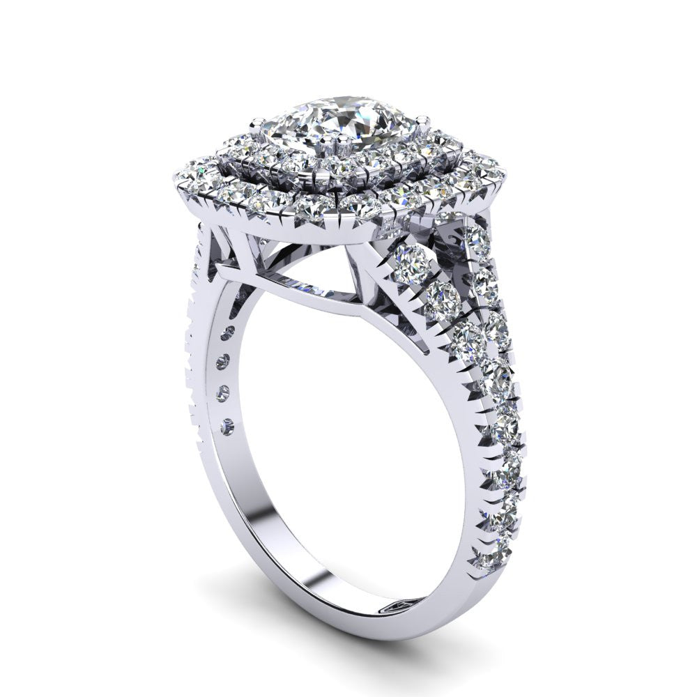 'Emma' Cushion Cut Engagement Ring