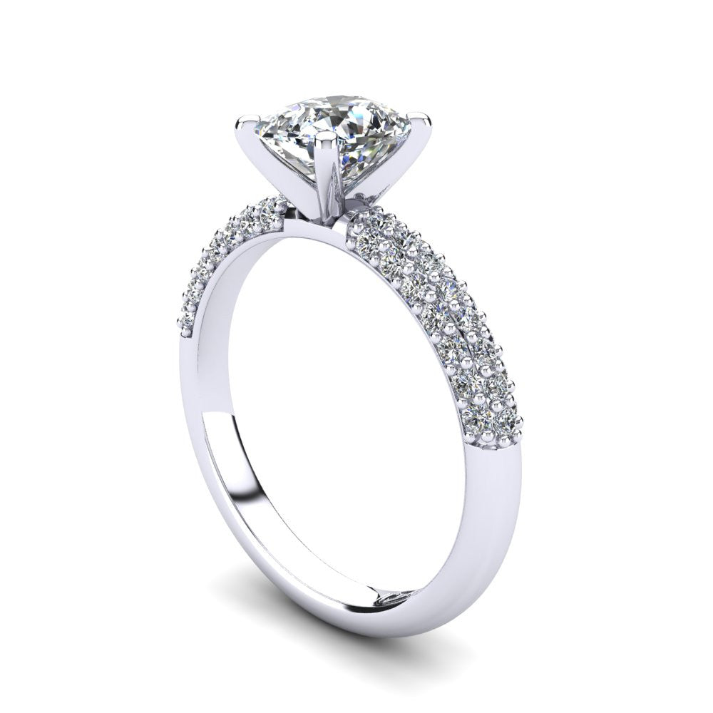 'Kylie' Cushion Cut Engagement Ring