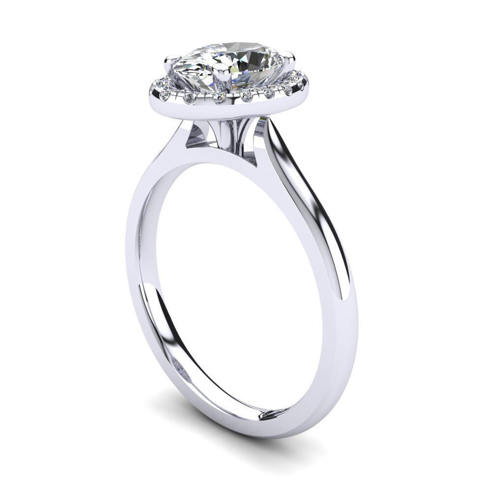'Lola' Oval Cut Engagement Ring