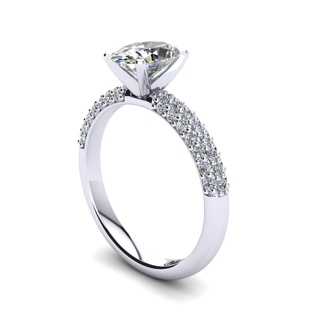 'Kylie' Oval Cut Engagement Ring