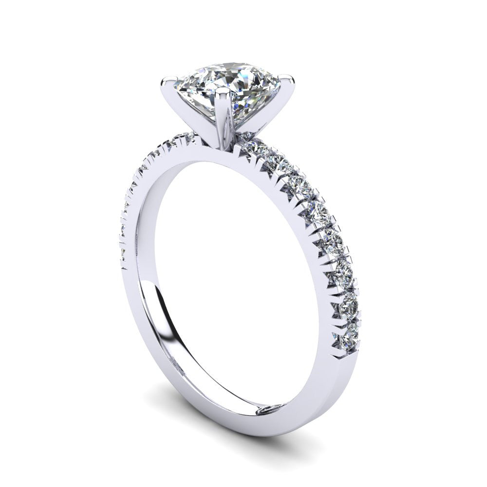 'Emily' Cushion Cut Engagement Ring