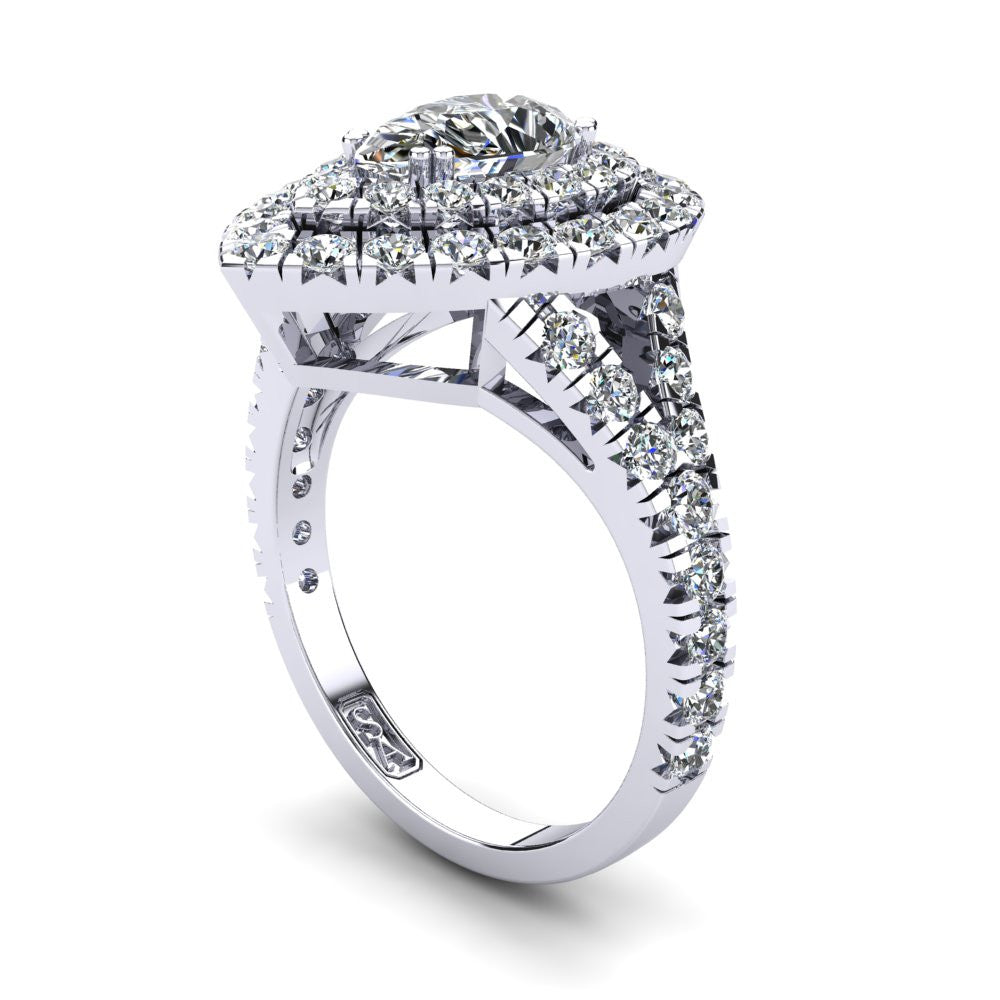 'Emma' Pear Cut Engagement Ring