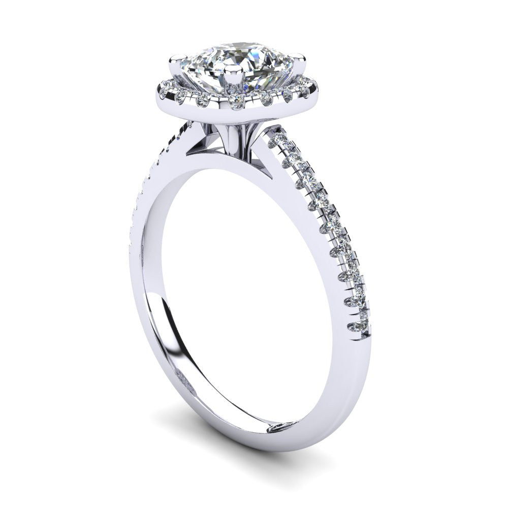 'Jenna' Cushion Cut Engagement Ring
