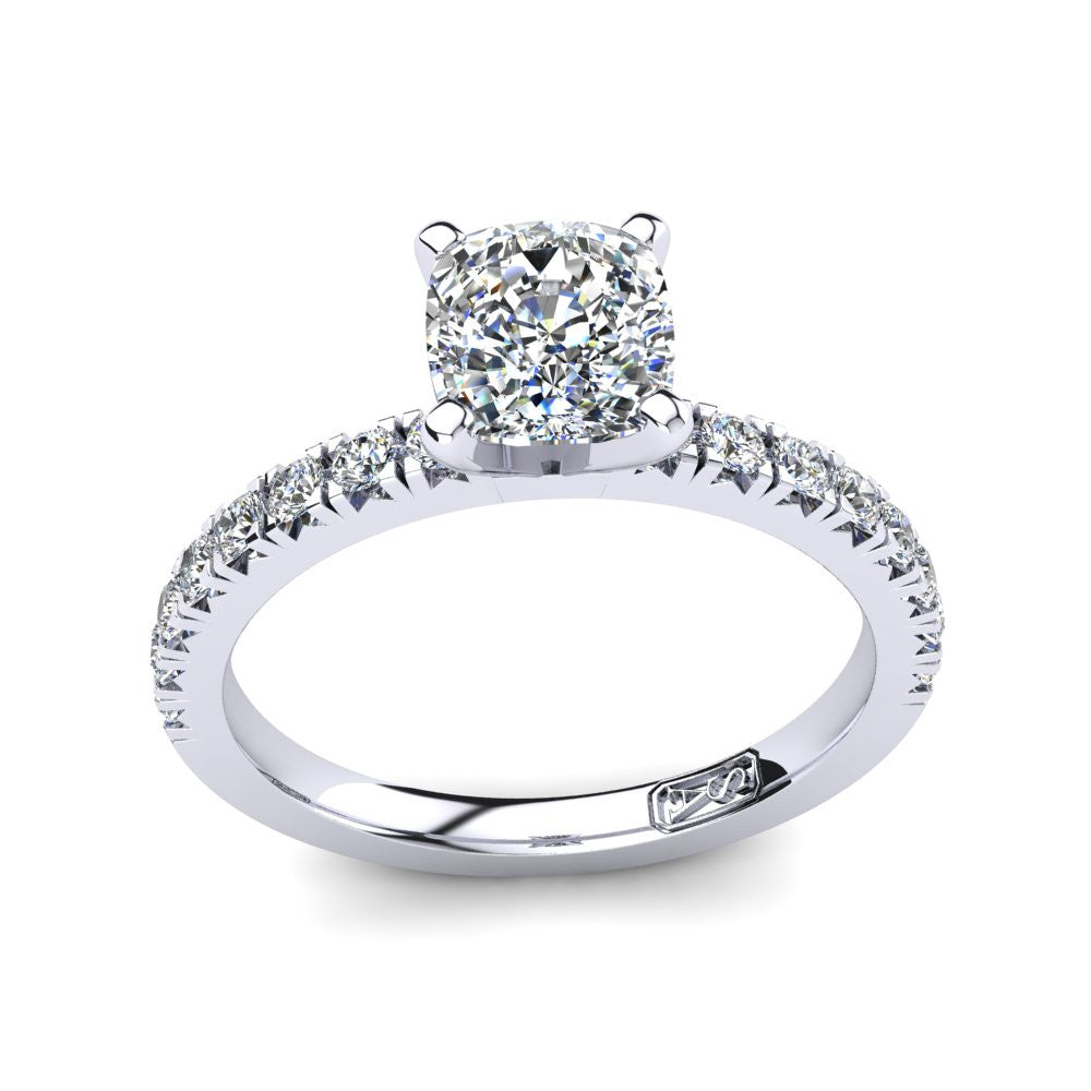 'Emily' Cushion Cut Engagement Ring