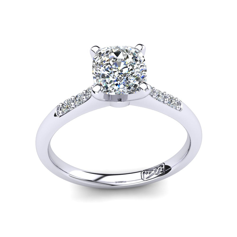 'Hope' Cushion Cut Engagement Ring
