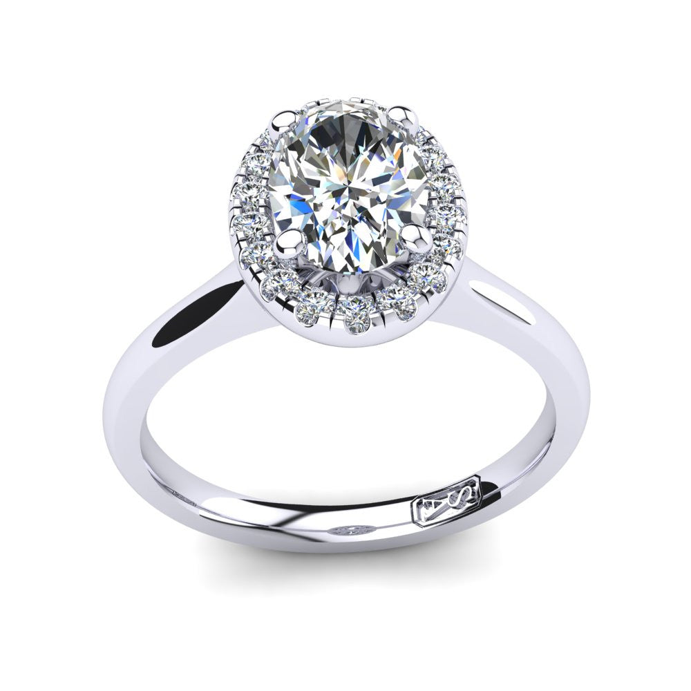 'Lola' Oval Cut Engagement Ring