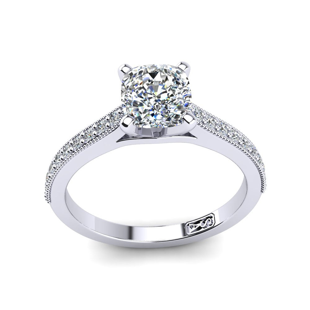 'Nadia' Cushion Cut Engagement Ring