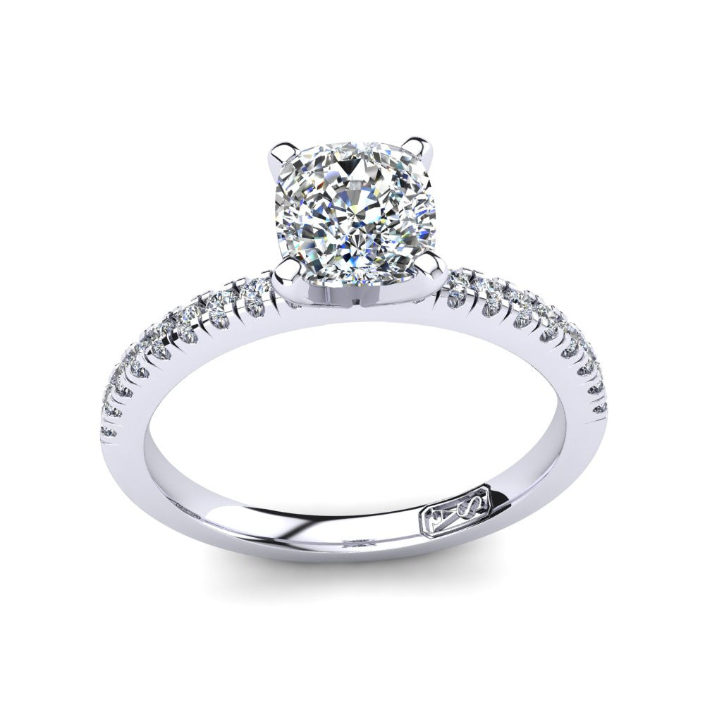 'Chloe' Cushion Cut Engagement Ring