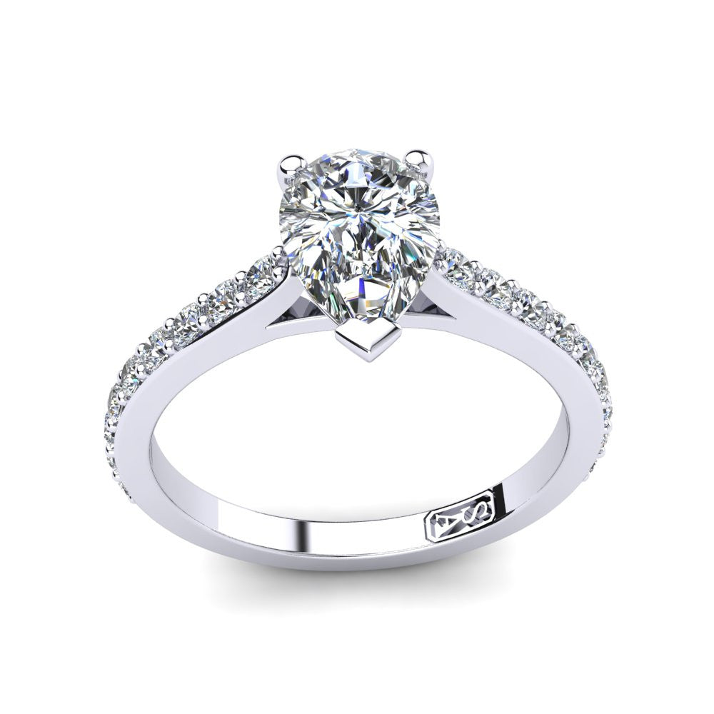 'Sasha' Pear Cut Engagement Ring