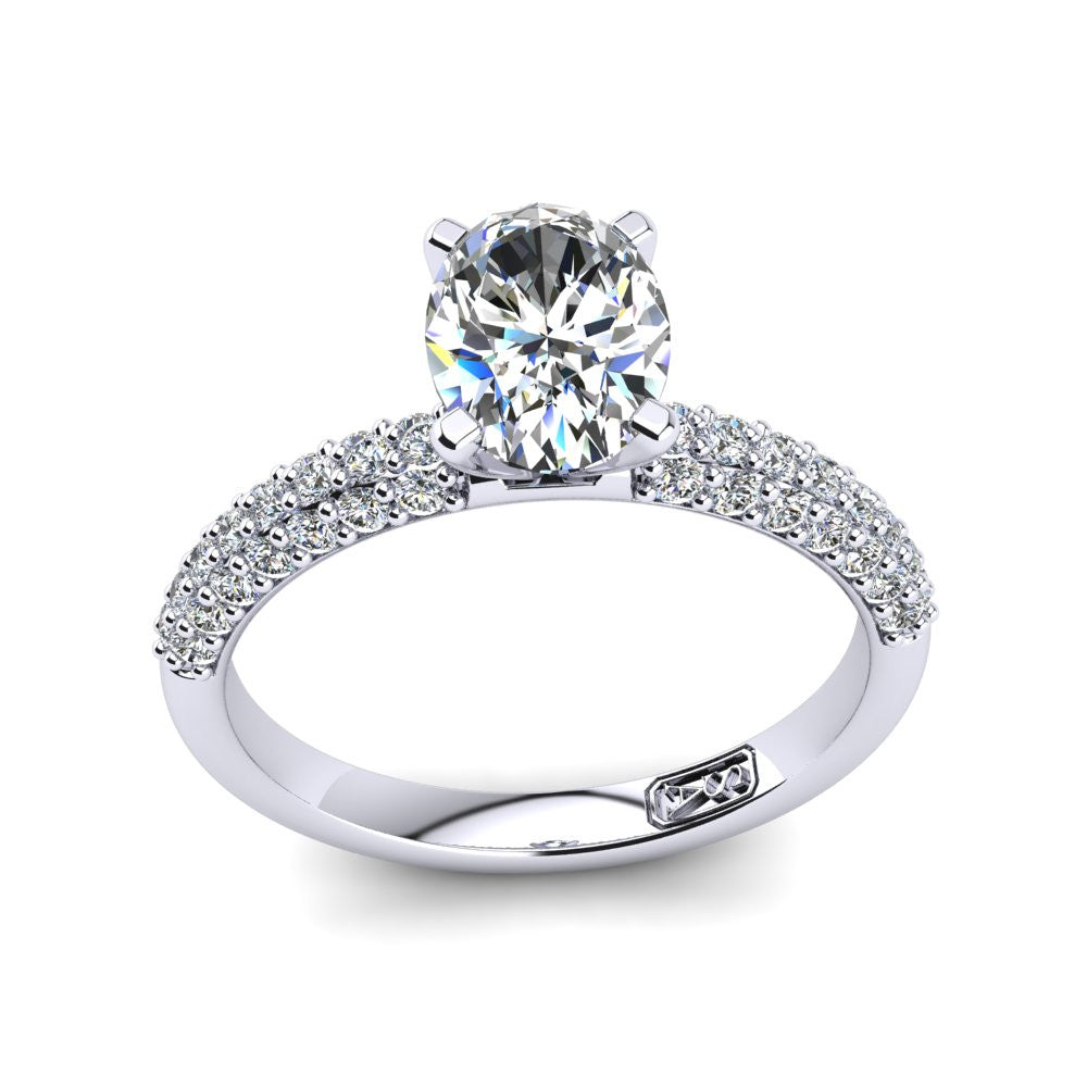 'Kylie' Oval Cut Engagement Ring