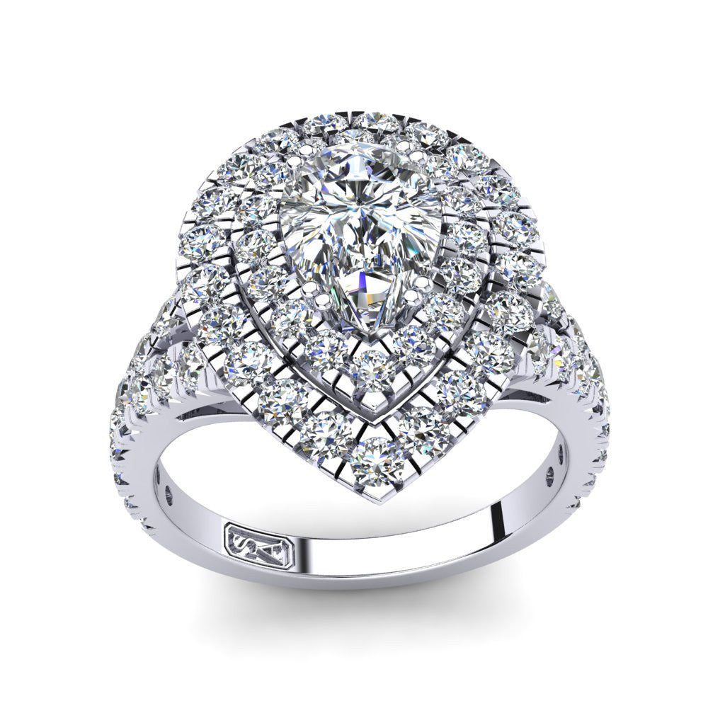 'Emma' Pear Cut Engagement Ring
