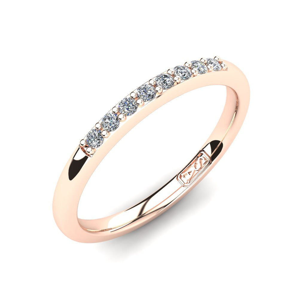 Petite Shared Claw Diamond Wedding Band