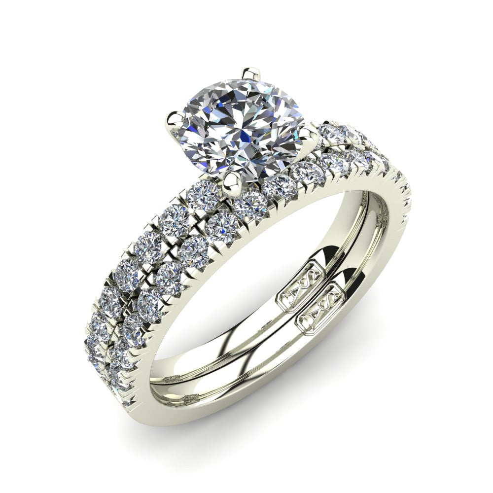 Claw Set Diamond Wedding Band