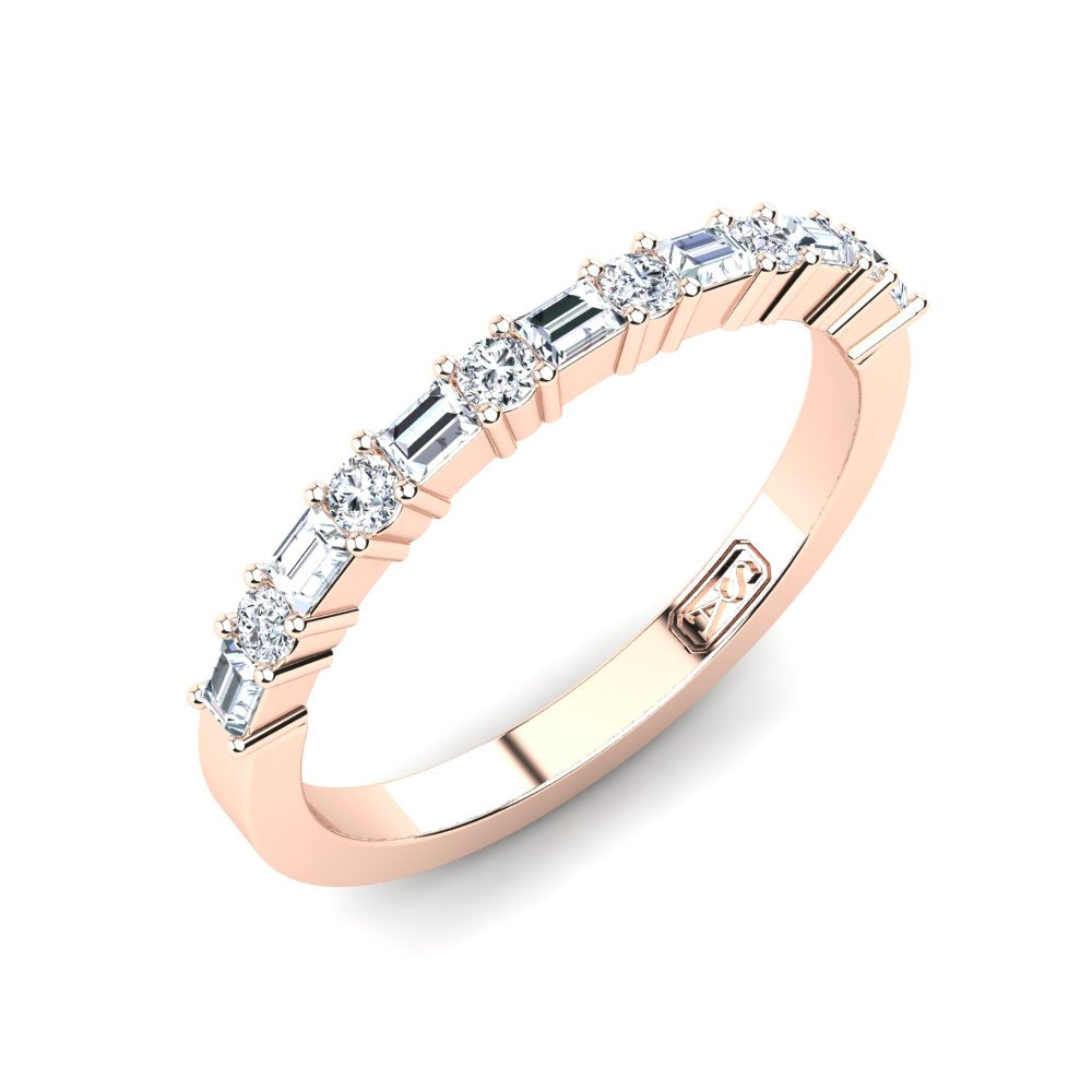 'Rose' Diamond Wedding Band