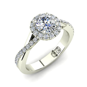 'Anna' Round Brilliant Cut Engagement Ring