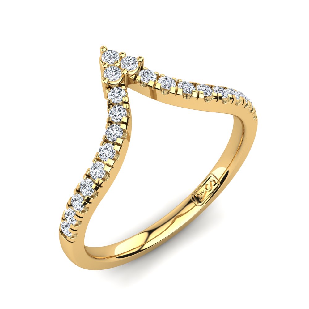 'Penny' Diamond Wedding Band
