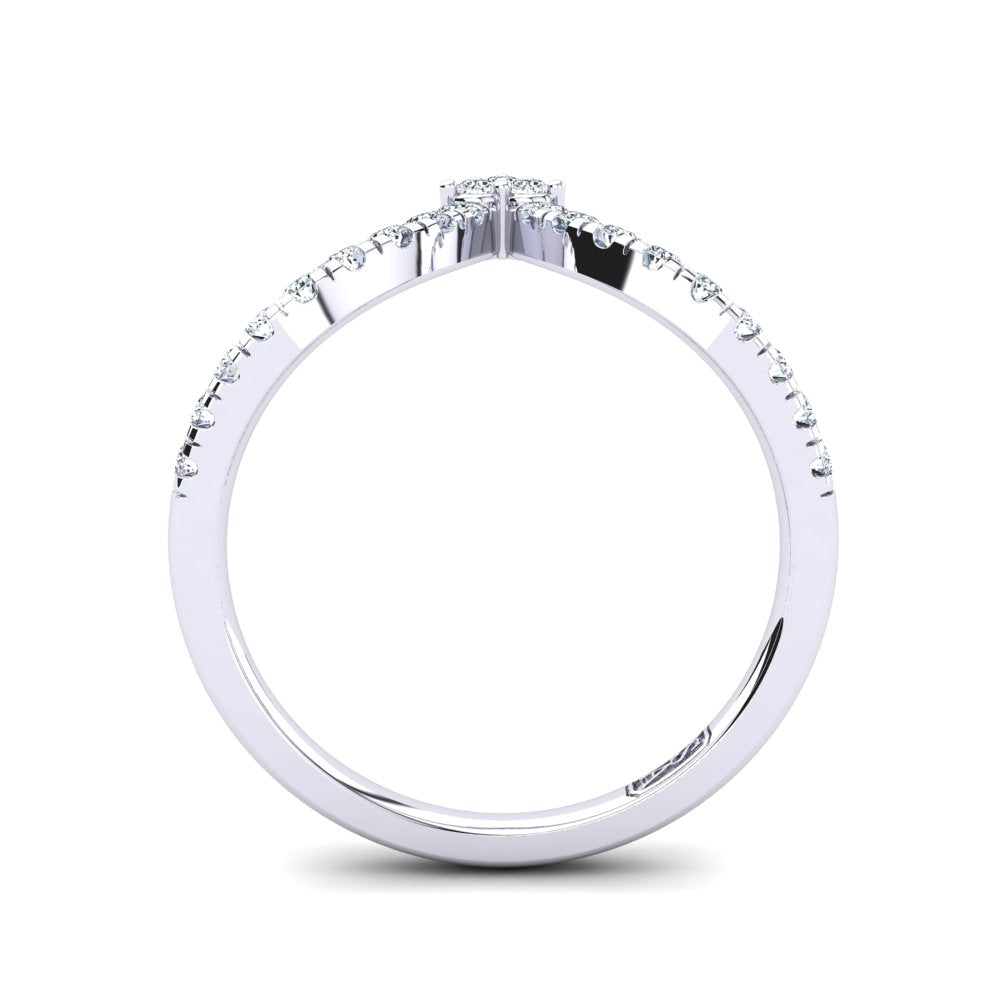 'Penny' Diamond Wedding Band