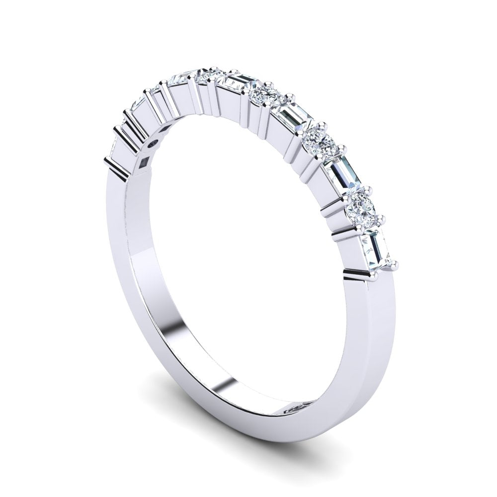 'Rose' Diamond Wedding Band