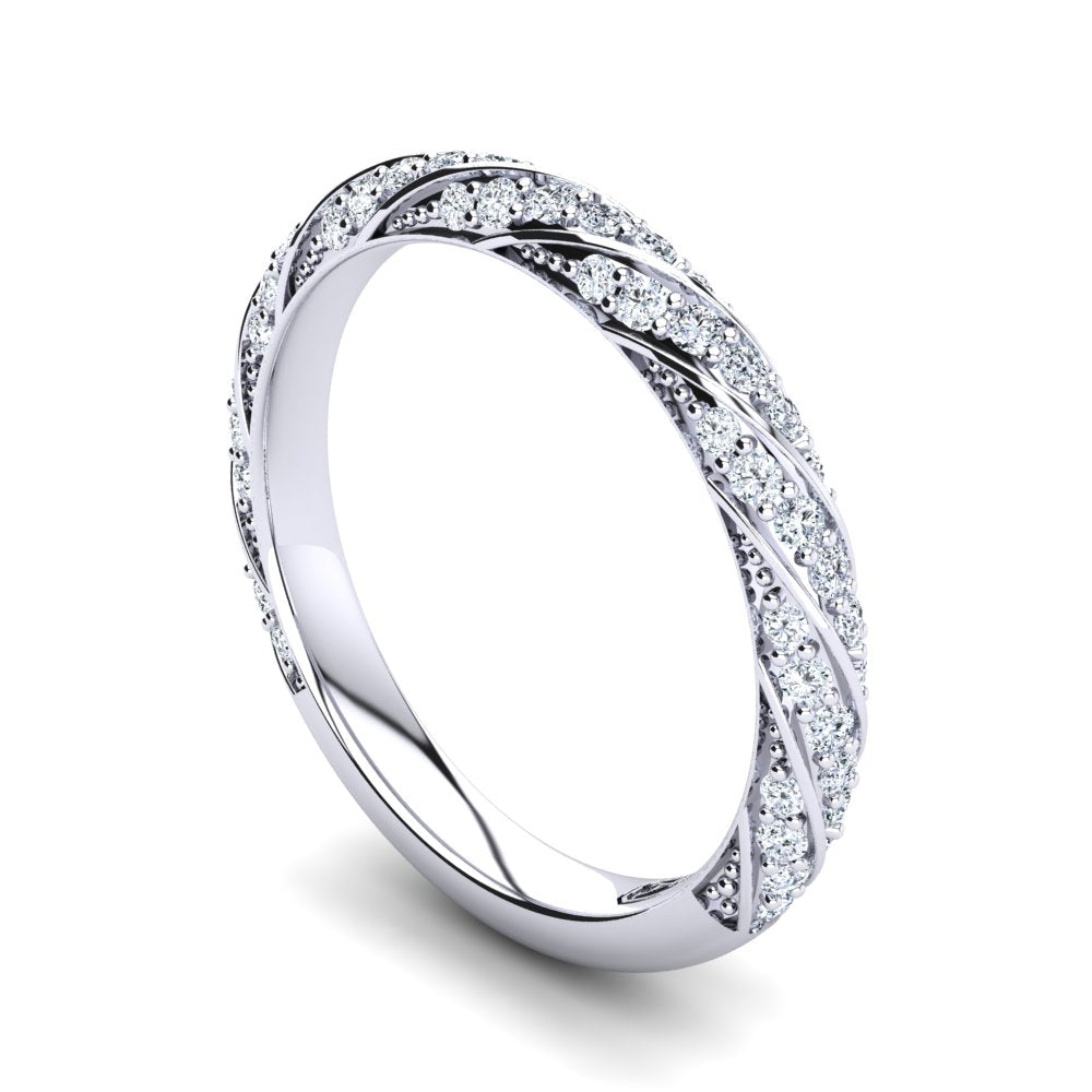 'Celia' Diamond Wedding Band