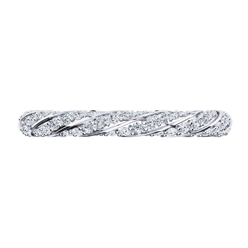 'Celia' Diamond Wedding Band