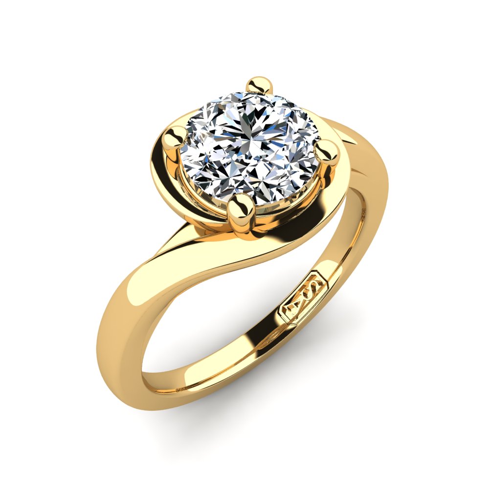 'Layla' Round Brilliant Cut Engagement Ring