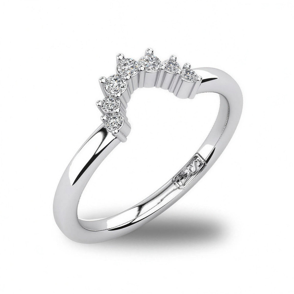 'Ivy' diamond wedding band
