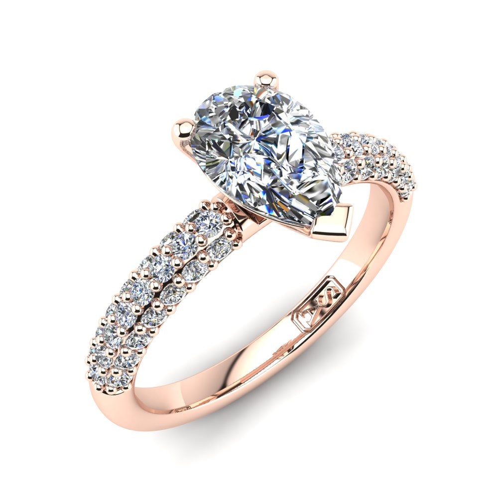 'Kylie' Pear Cut Lab Grown Engagement Ring