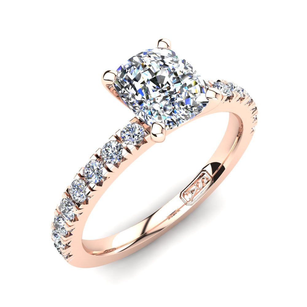'Emily' Cushion Cut Lab Grown Engagement Ring