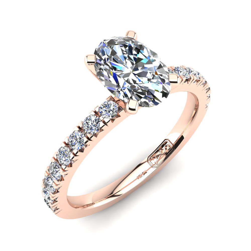 'Emily' Oval Cut Lab Grown Engagement Ring