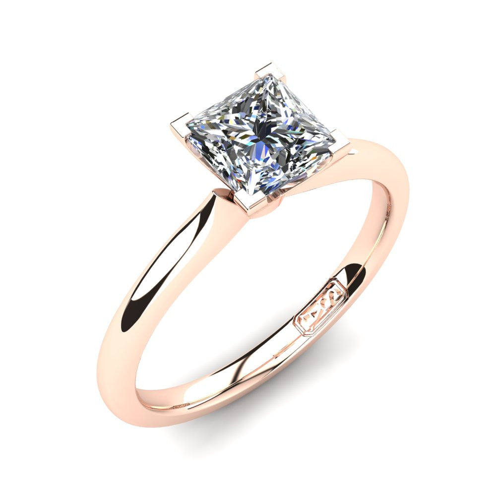 'Delta' Princess Cut Lab Grown Engagement Ring