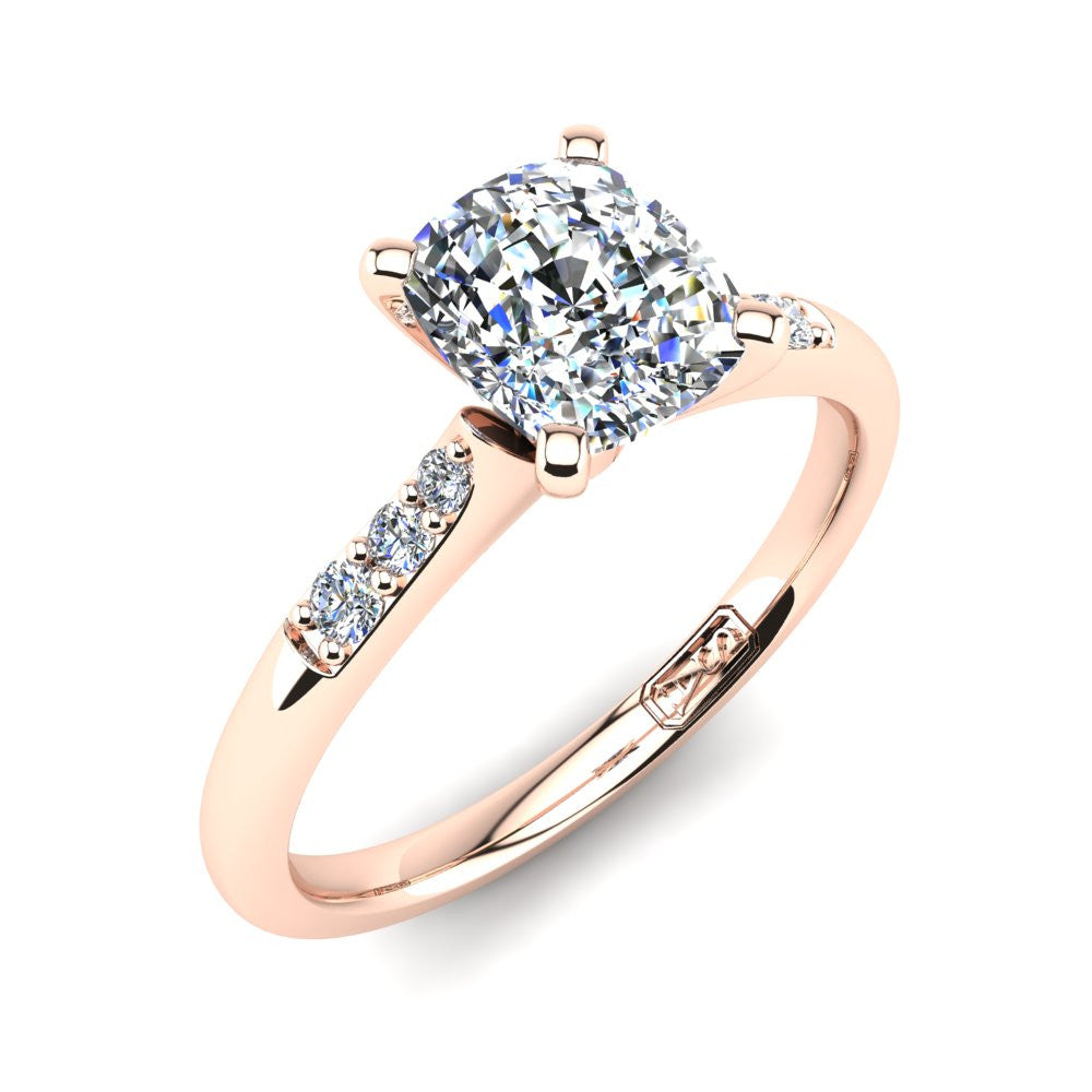 'Hope' Cushion Cut Lab Grown Engagement Ring