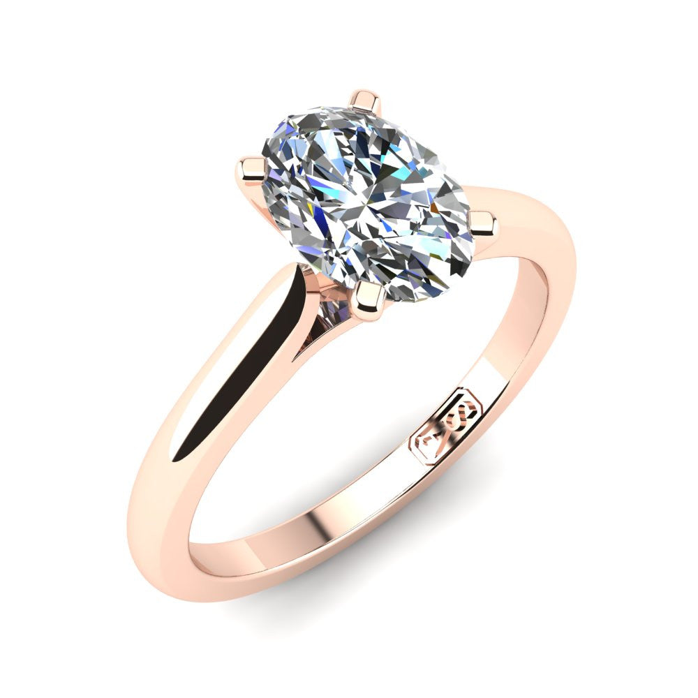 'Katie' Oval Cut Lab Grown Engagement Ring
