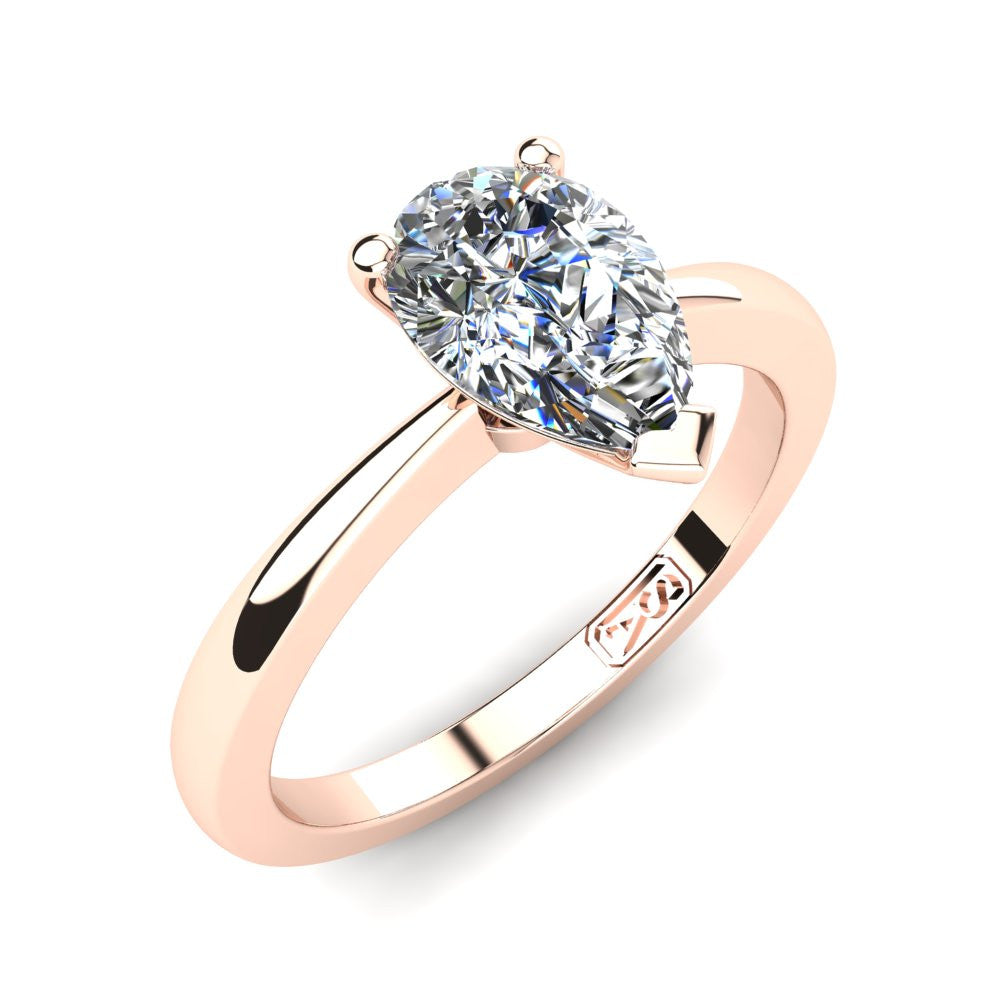 'Grace' Pear Cut Lab Grown Engagement Ring